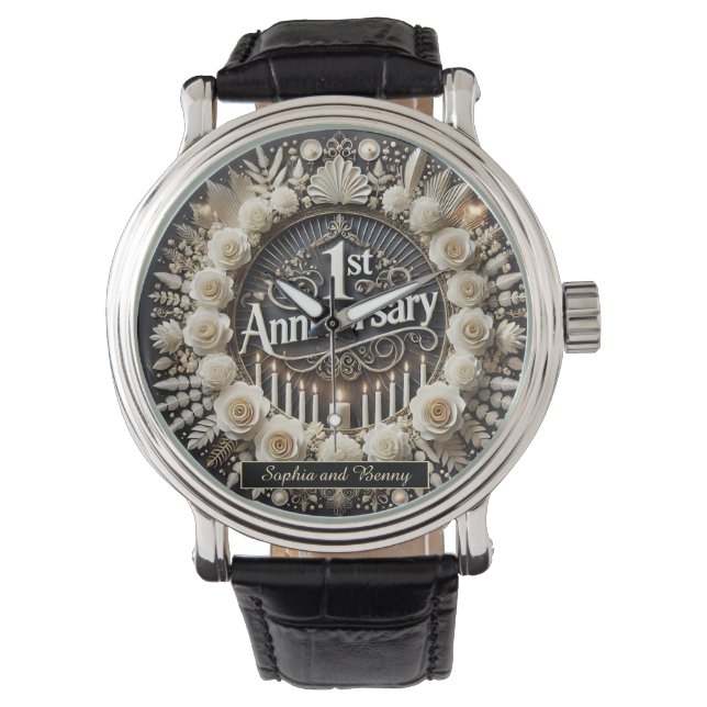 Circulaire elegantie voor Jubileum Bliss Horloge (Voorkant)