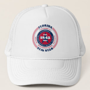 Circulaire Florida State Patriottische Trucker Hoe Pet