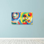 Circulaire formulieren van Robert Delaunay Canvas Afdruk (Insitu (Houten vloer))