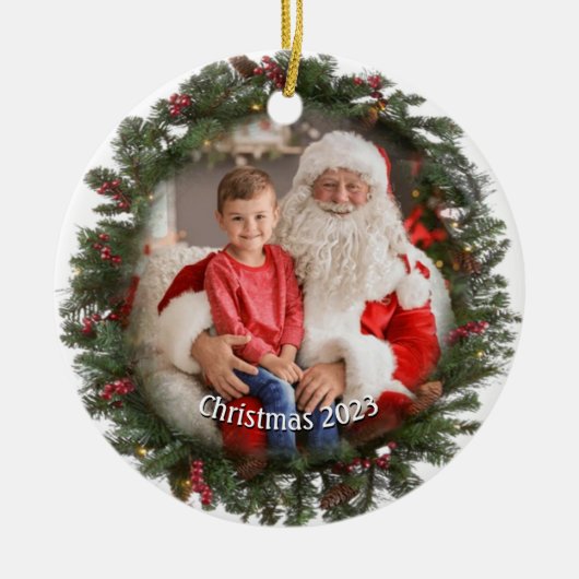 Circulaire Foto Garland Ornament (Voorkant)