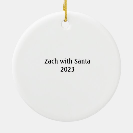 Circulaire Foto Garland Ornament (Achterkant)