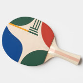 Circulaire Geometrie Abstracte Pingpongbat Tafeltennisbatje (Zijkant)