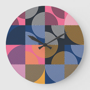 Circulaire geometrische  illustratie grote klok