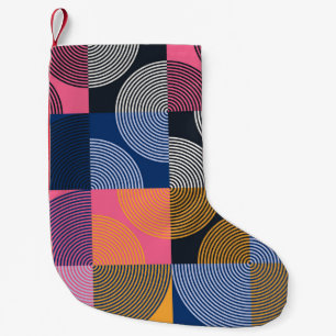 Circulaire geometrische illustratie kleine kerstsok