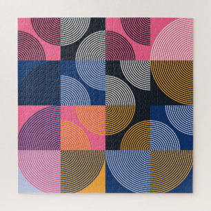 Circulaire geometrische illustratie legpuzzel