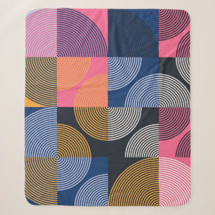 Circulaire geometrische illustratie sherpa deken