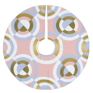 Circulaire geometrische vormen: kleurrijke kaleid kerstboom rok