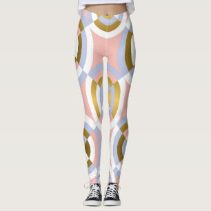 Circulaire geometrische vormen: kleurrijke kaleid leggings