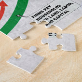 Circulaire goederenstroom Puzzle Legpuzzel (Zijkant)