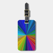 Circulaire gradiënt Regelboog Bagagelabel (Voorkant verticaal)