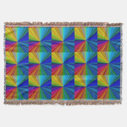 Circulaire gradiënt Regelboog Deken (Voorkant)