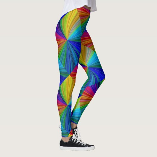 Circulaire gradiënt Regelboog Leggings (Rechts)