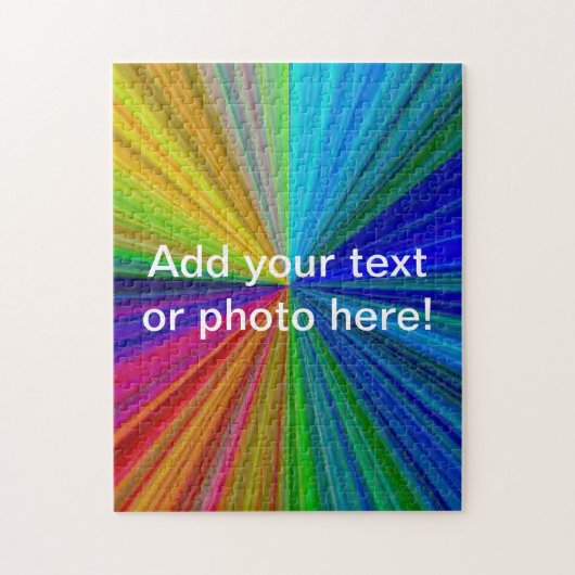 Circulaire gradiënt Regelboog Legpuzzel (Verticaal)