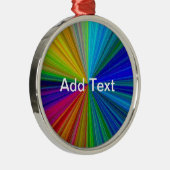 Circulaire gradiënt Regelboog Metalen Ornament (Rechts)