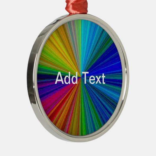 Circulaire gradiënt Regelboog Metalen Ornament (Rechts)