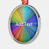 Circulaire gradiënt Regelboog Metalen Ornament (Links)