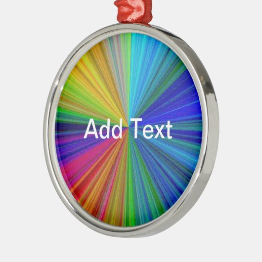 Circulaire gradiënt Regelboog Metalen Ornament (Links)