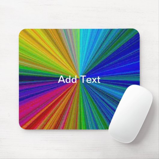 Circulaire gradiënt Regelboog Muismat (Met muis)