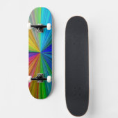 Circulaire gradiënt Regelboog Persoonlijk Skateboard (Voorkant)