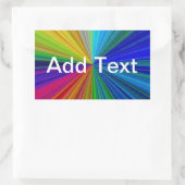 Circulaire gradiënt Regelboog Rechthoekige Sticker (Tas)