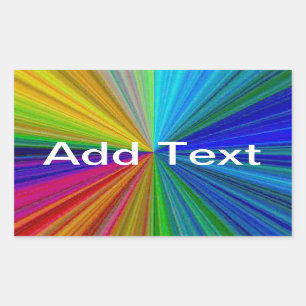 Circulaire gradiënt Regelboog Rechthoekige Sticker