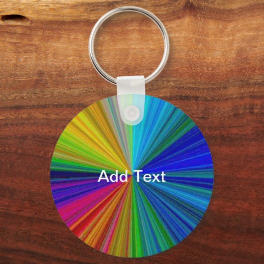 Circulaire gradiënt Regelboog Sleutelhanger (Voorkant)
