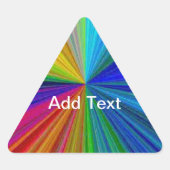 Circulaire gradiënt Regelboog Sticker (Voorkant)