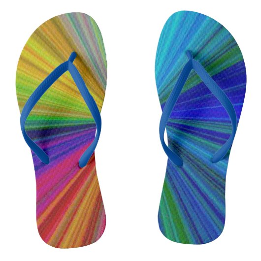 Circulaire gradiënt Regelboog Teenslippers (Voetbed)