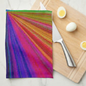 Circulaire gradiënt Regelboog Theedoek (Quarter Fold)