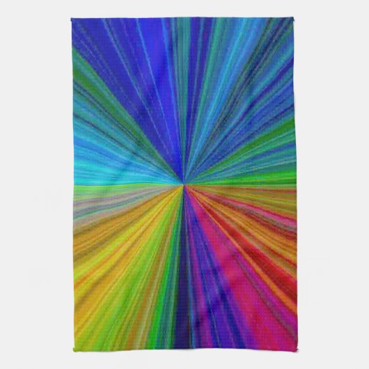 Circulaire gradiënt Regelboog Theedoek (Verticaal)