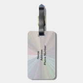 Circulaire gradiënt, regenboog bagagelabel (Achterkant verticaal)