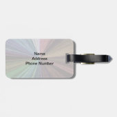 Circulaire gradiënt, regenboog bagagelabel (Achterkant horizontaal)