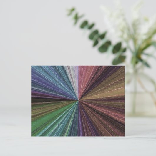 Circulaire gradiënt, regenboog briefkaart (Staand voorkant)