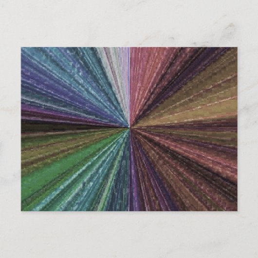 Circulaire gradiënt, regenboog briefkaart (Voorkant)