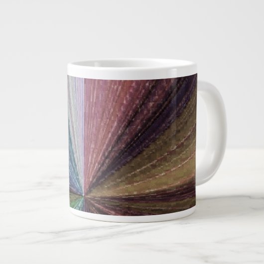 Circulaire gradiënt, regenboog grote koffiekop (Voorkant rechts)