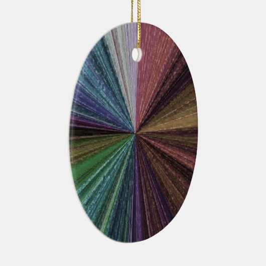 Circulaire gradiënt, regenboog keramisch ornament (Rechts)