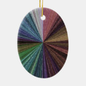 Circulaire gradiënt, regenboog keramisch ornament (Achterkant)