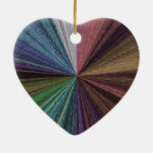 Circulaire gradiënt, regenboog keramisch ornament (Achterkant)