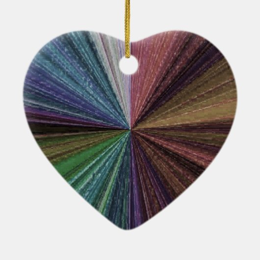 Circulaire gradiënt, regenboog keramisch ornament (Achterkant)