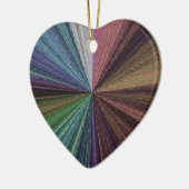 Circulaire gradiënt, regenboog keramisch ornament (Links)