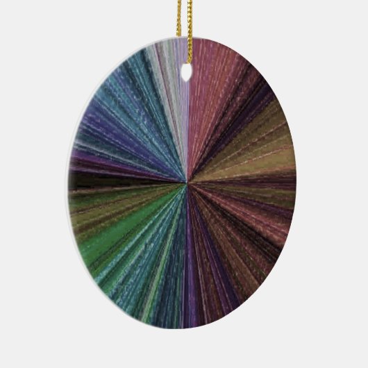 Circulaire gradiënt, regenboog keramisch ornament (Rechts)