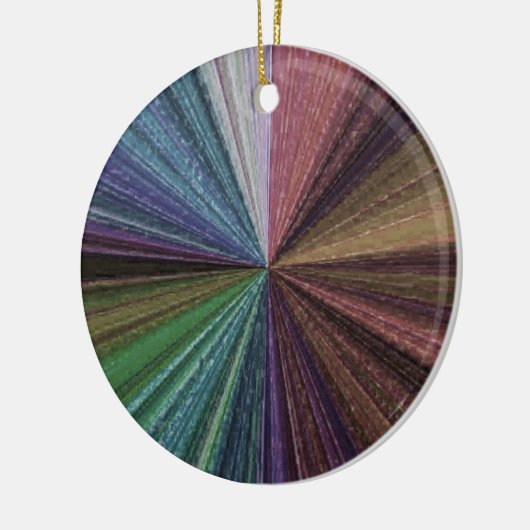 Circulaire gradiënt, regenboog keramisch ornament (Links)