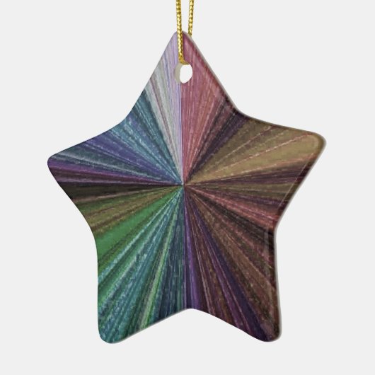 Circulaire gradiënt, regenboog keramisch ornament (Links)