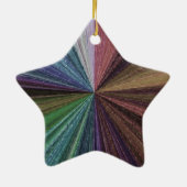 Circulaire gradiënt, regenboog keramisch ornament (Achterkant)