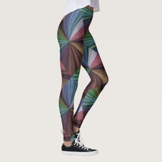 Circulaire gradiënt, regenboog leggings (Rechts)