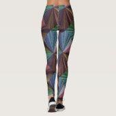 Circulaire gradiënt, regenboog leggings (Achterkant)