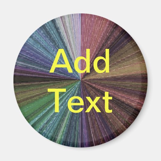 Circulaire gradiënt, regenboog magneet (Voorkant)