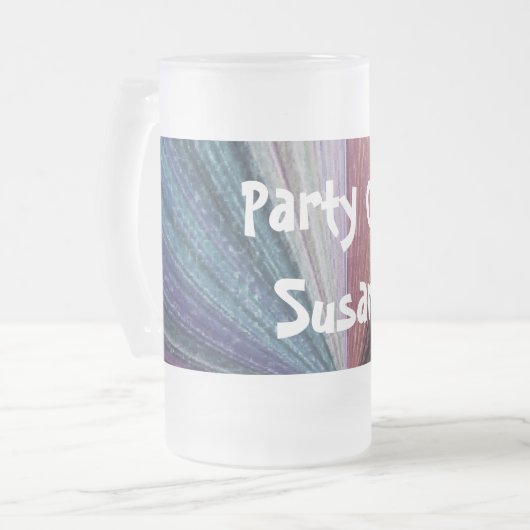 Circulaire gradiënt, regenboog matglas bierpul (Voorkant links)