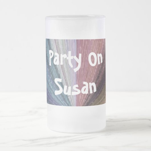 Circulaire gradiënt, regenboog matglas bierpul (Center)