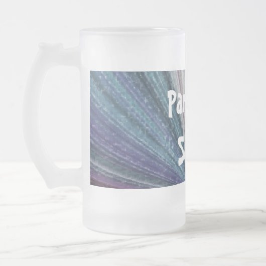 Circulaire gradiënt, regenboog matglas bierpul (Links)